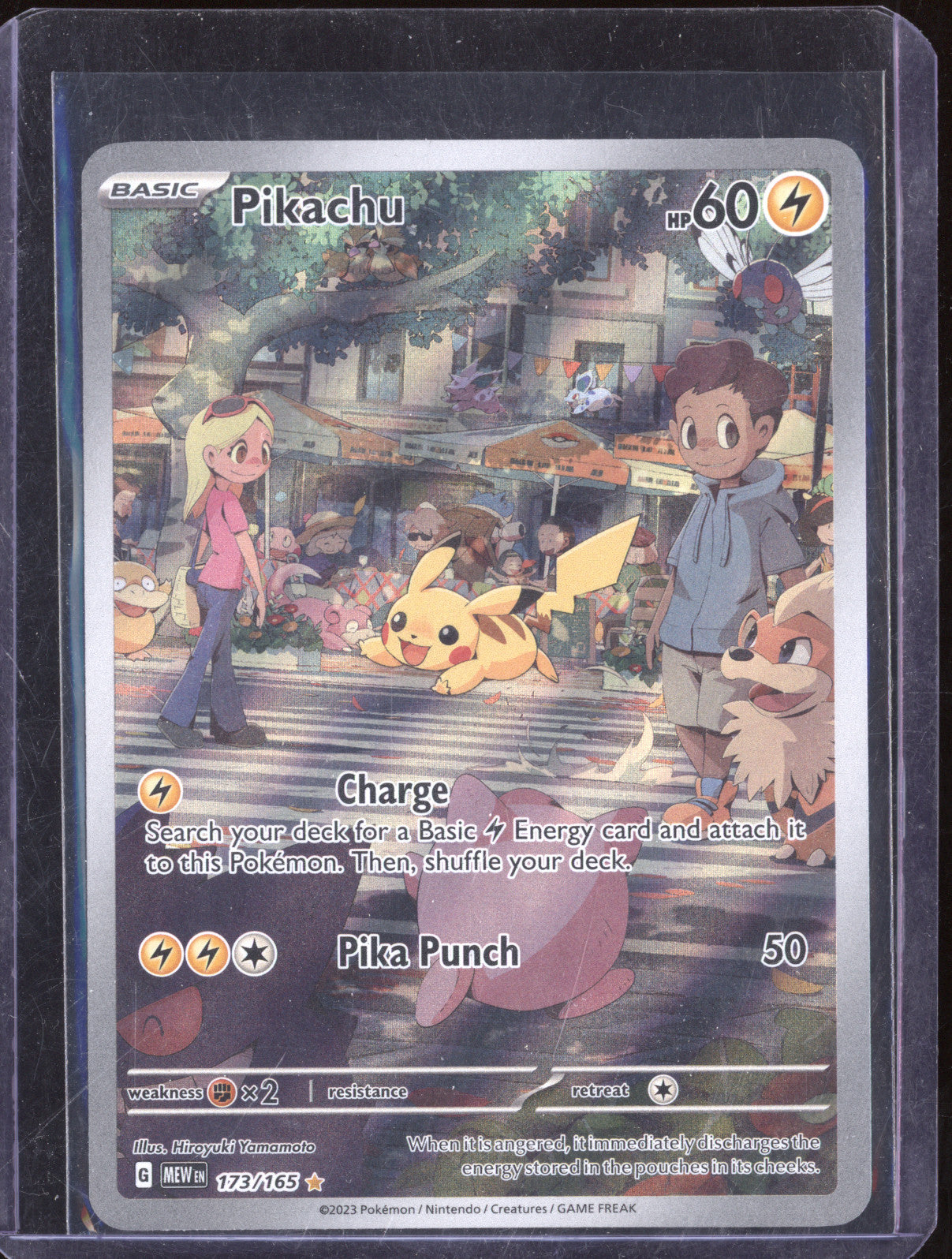 Pikachu 2023 Pokemon Scarlet & Violet MEW 151 173/165 Illustration Rare