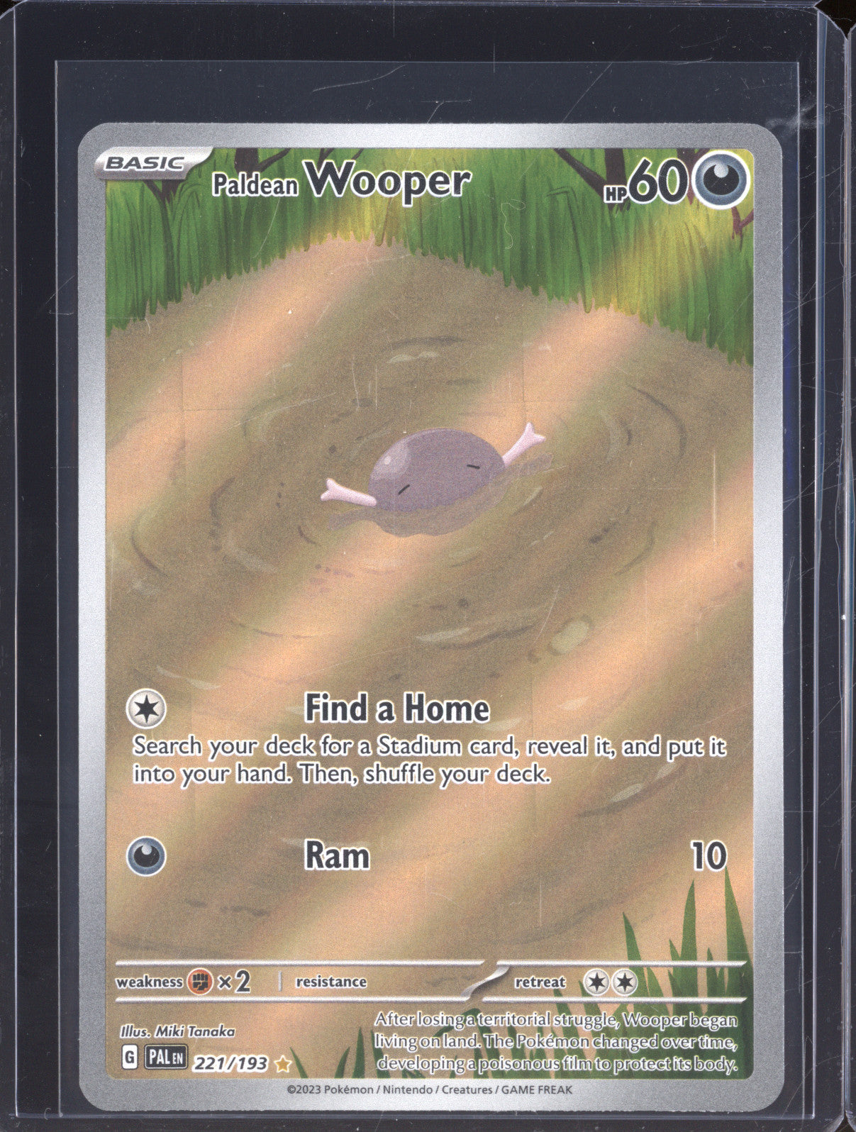 Paldean Wooper 2023 Pokemon Paldea Evolved PAL 221/193 Illustration Rare