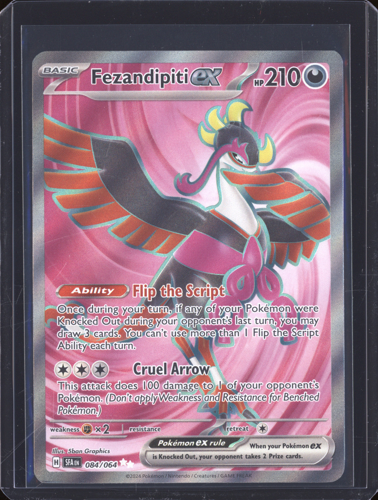 Fezandipiti 2024 Pokemon Shrouded Fable SFA 084/064 Ultra Rare