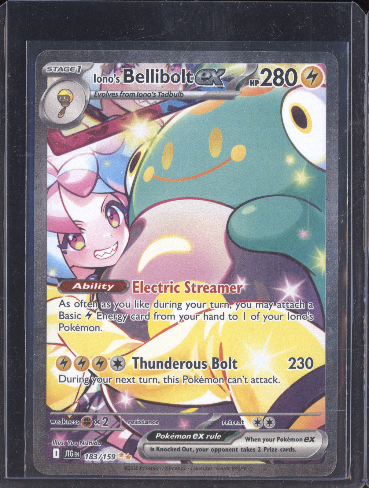 Iono's Bellibolt ex 2025 Pokemon Journey Together 183/159 Special Illustration