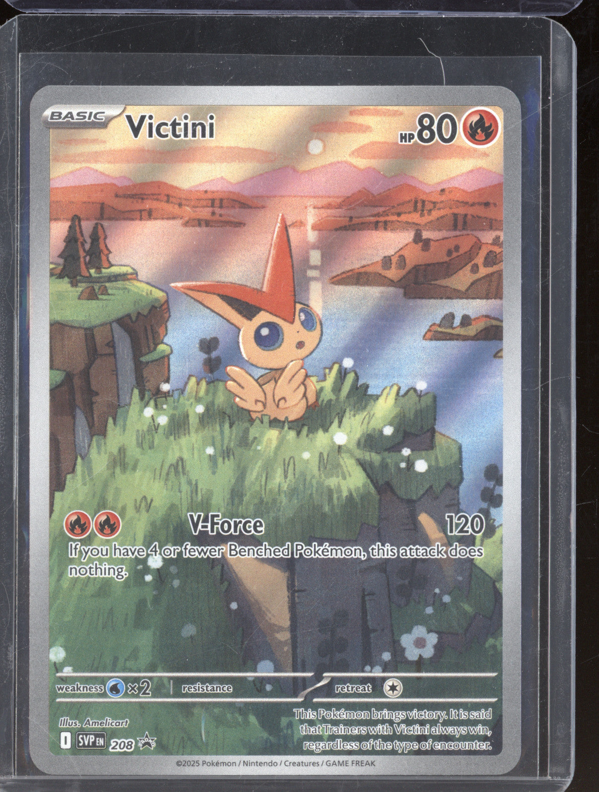 2025 Pokemon SVP208 Victini Black Star Promo