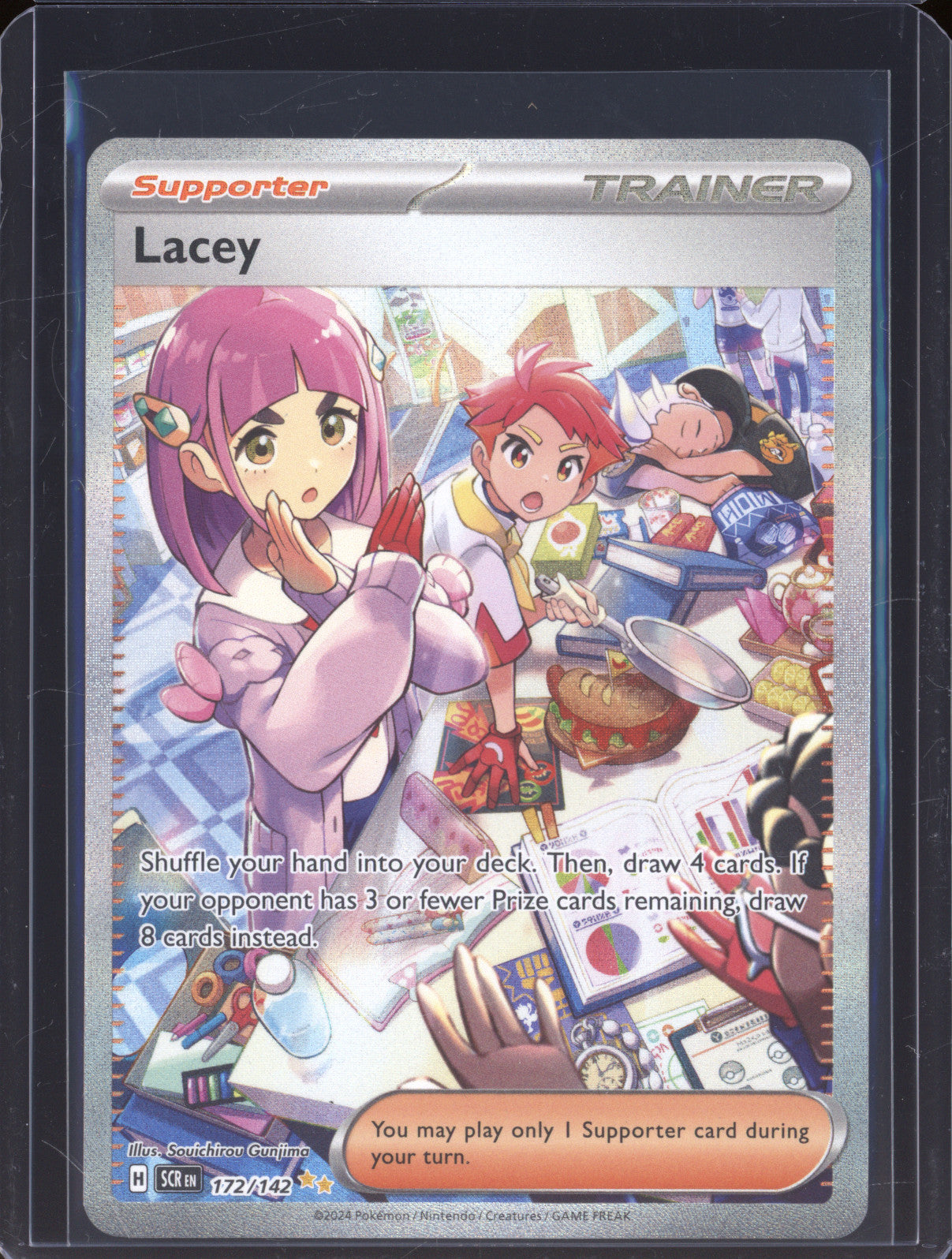 Lacey 2024 Pokemon Stellar Crown SCR 172/142 Special Illustration Rare