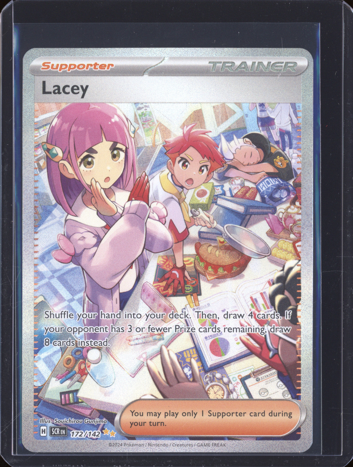Lacey 2025 Pokemon Stellar Crown SCR 172/142 Special Illustration Rare