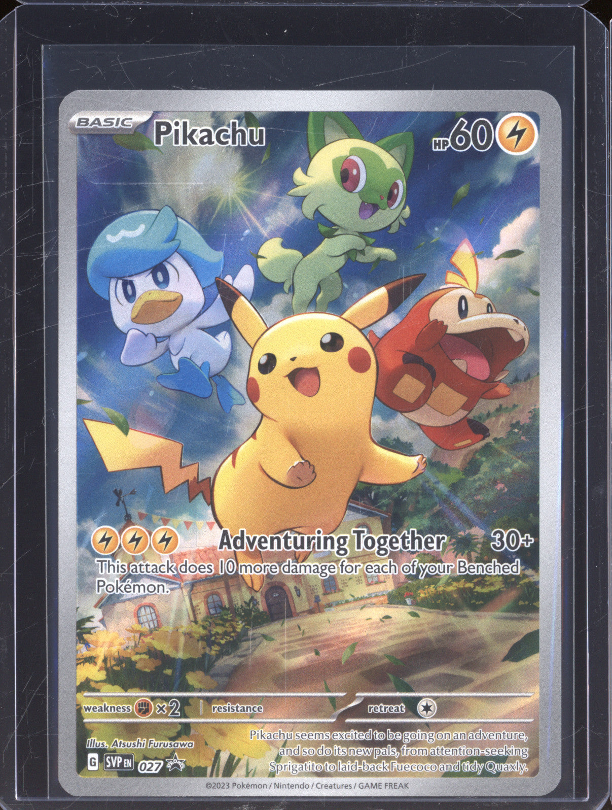 Pikachu 2023 Pokemon Scarlet Violet Promo SVP 027 ETB Promo