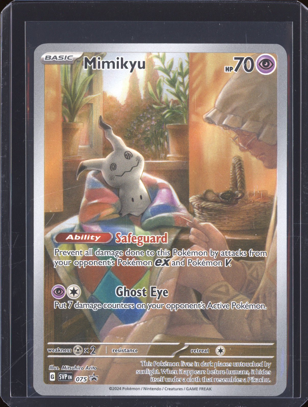 Mimikyu 2024 Pokemon Scarlet Violet Promo SVP 075 ETB Promo