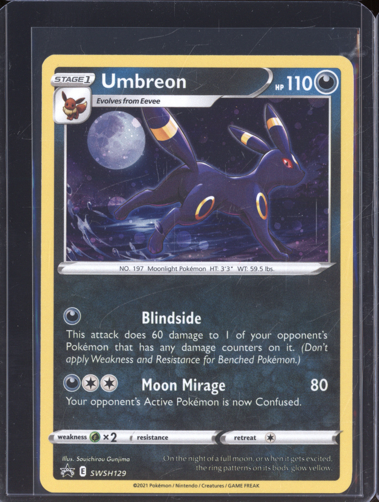 Umbreon 2021 Pokemon Sword & Shield Promo SWSH129 Promo