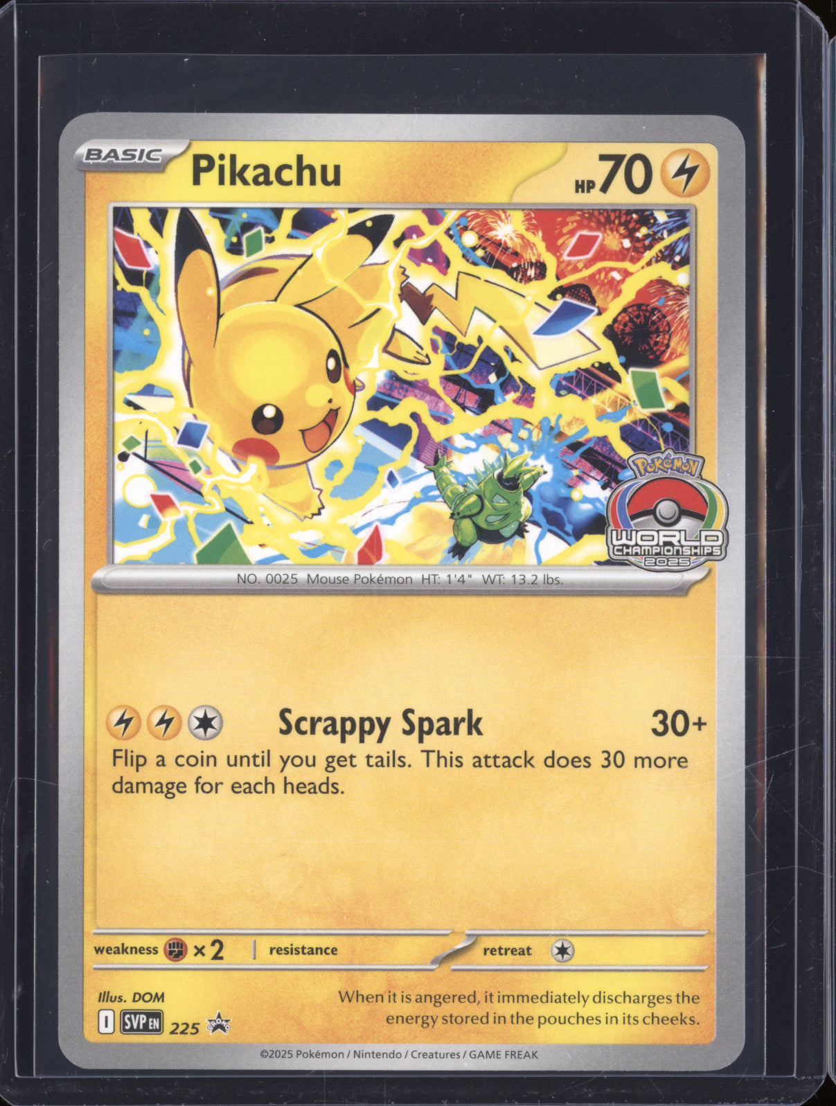 Pikachu 2025 Pokemon Scarlet Violet Promo SVP 225 Promo