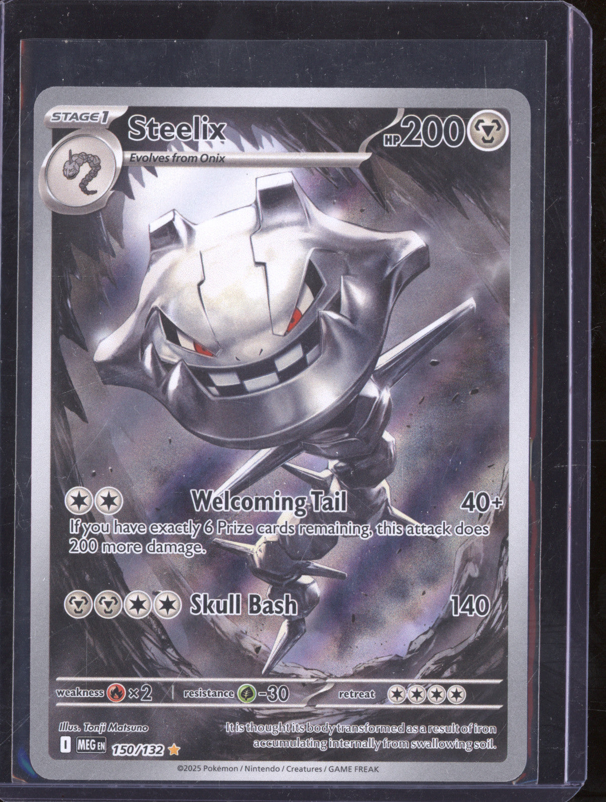2025 Pokemon Mega Evolution 150/132 Steelix Illustration Rare