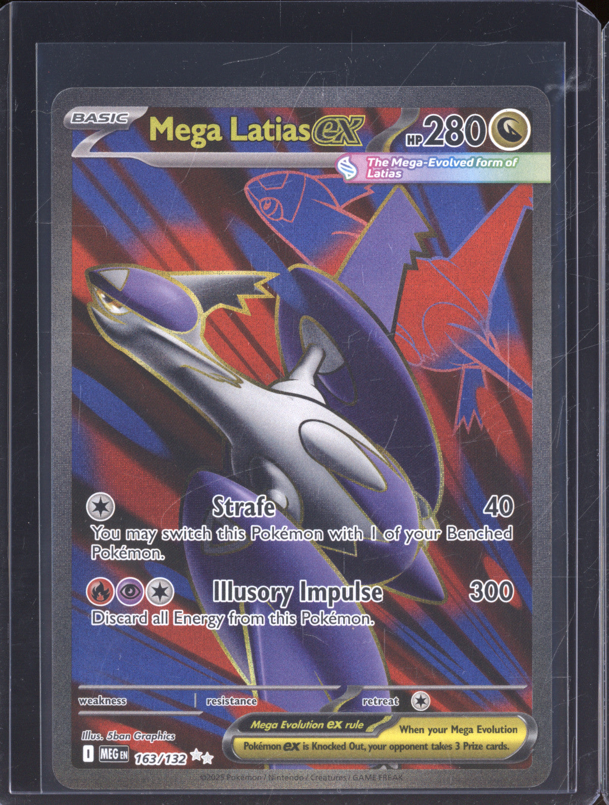 Mega Latias ex 2025 Pokemon Mega Evolutions MEG 163/132 Ultra Rare