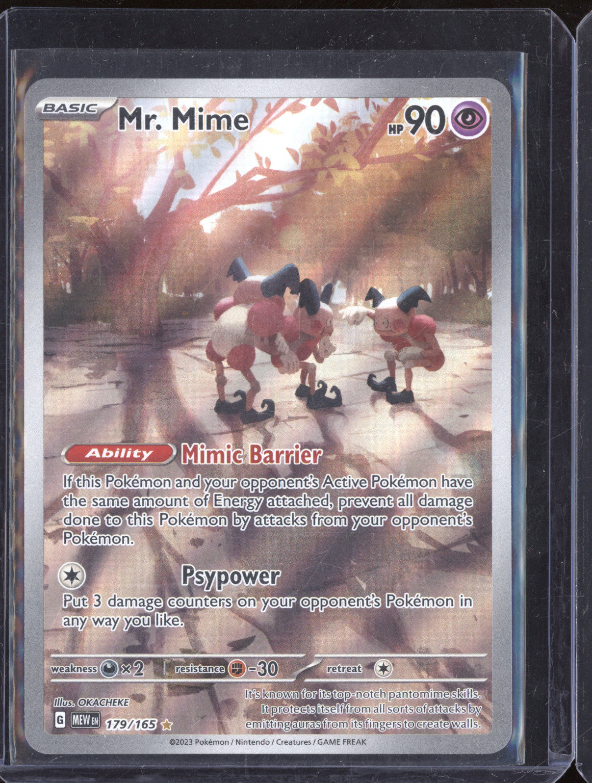2023 Pokemon Scarlet & Violet 151 179/165 Mr. Mime Illustration Rare