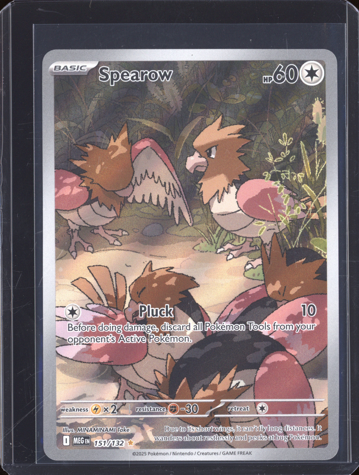 Spearow 2025 Pokemon Mega Evolutions MEG 151/132 Illustration Rare
