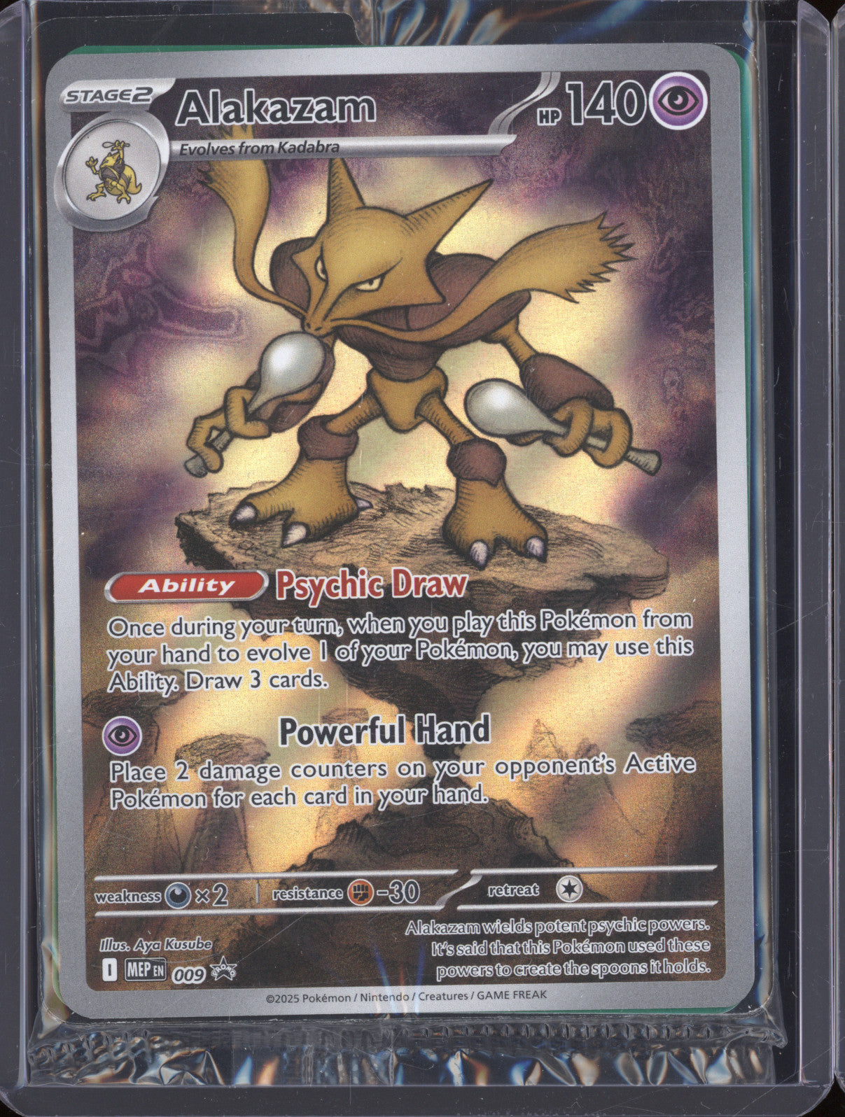 Alakazam 2025 Pokemon Mega Evolutions Promo MEP 009 ETB Promo