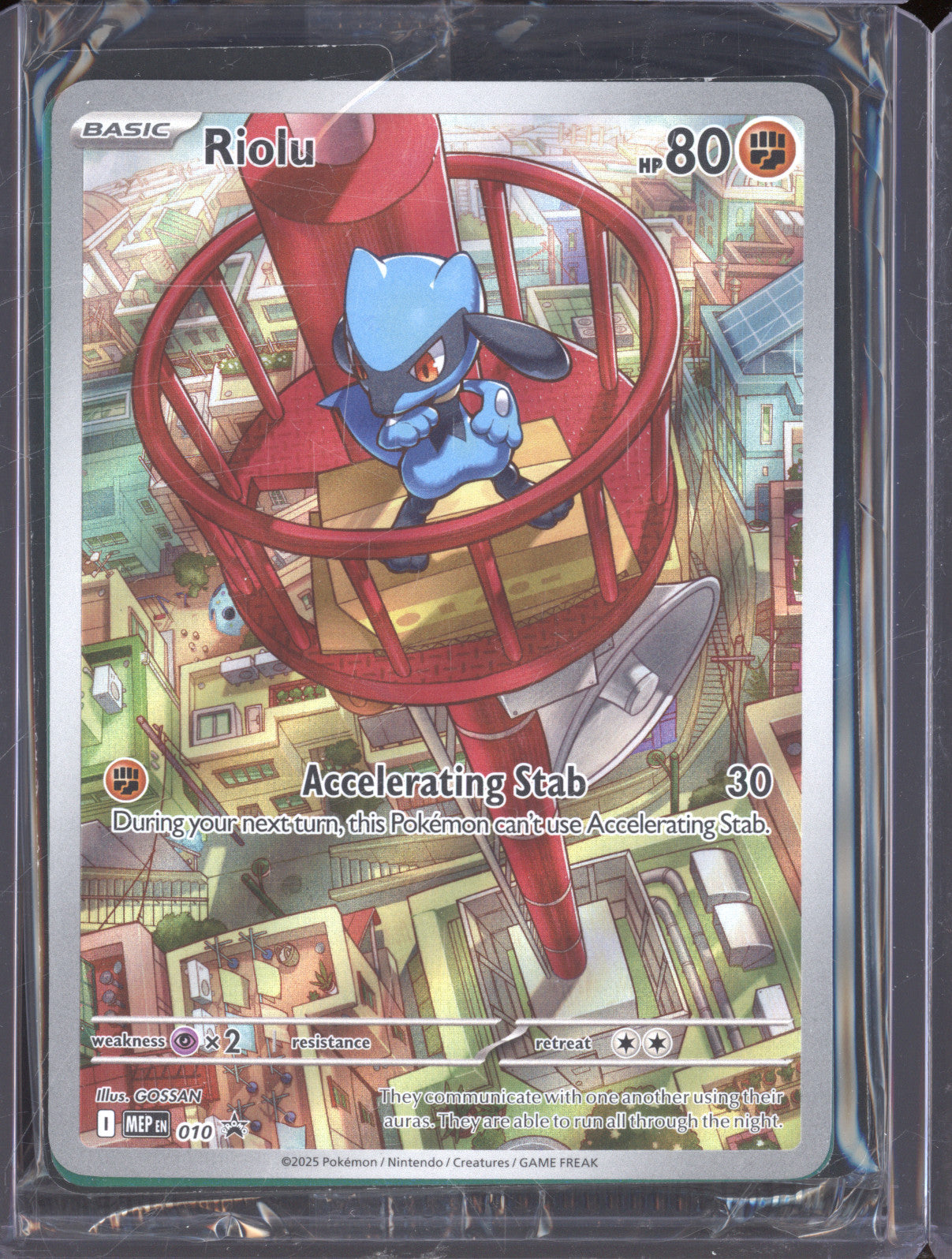 Riolu 2025 Pokemon Mega Evolutions Promo MEP 010 ETB Promo