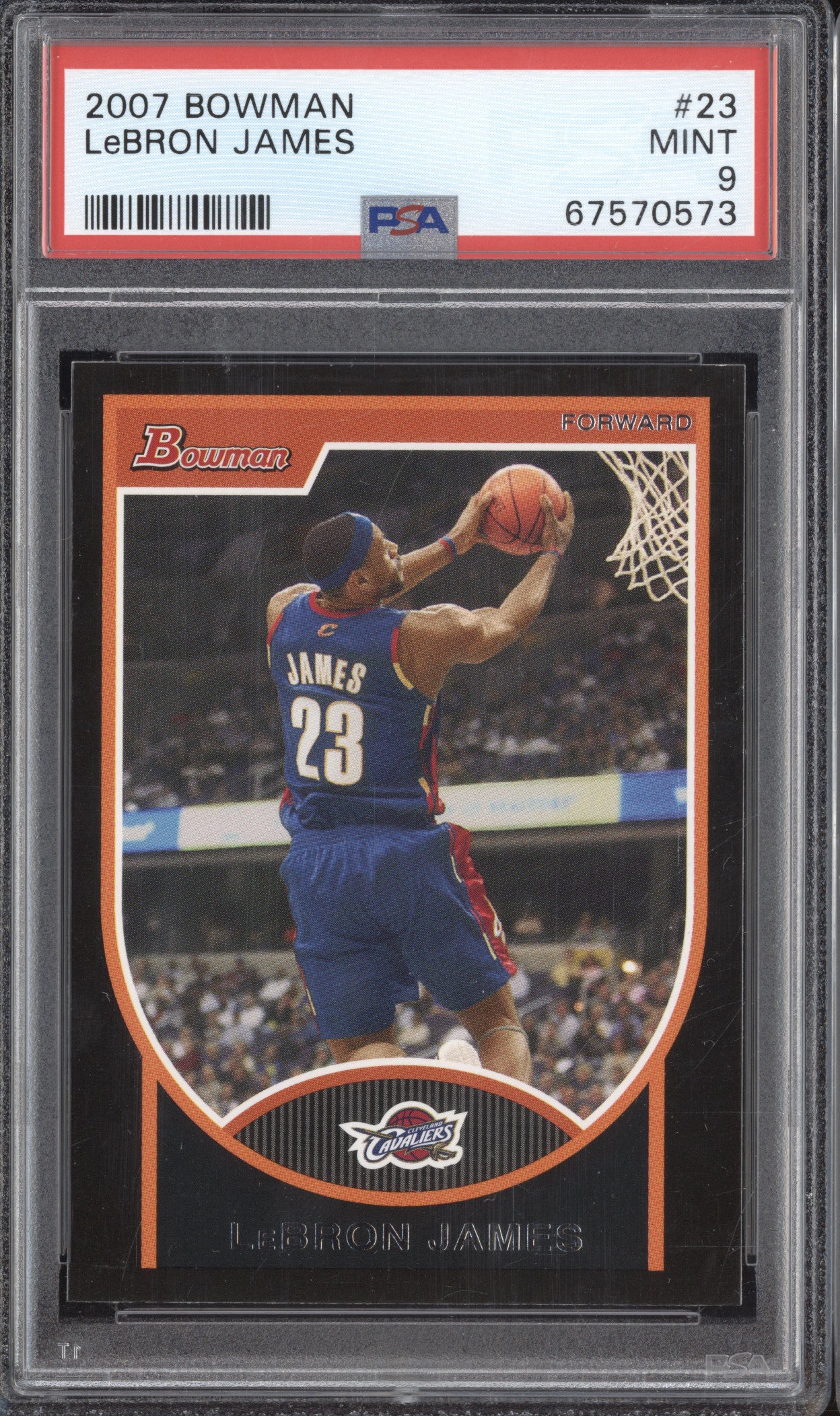 LeBron James 2007-08 Bowman 23 PSA 9