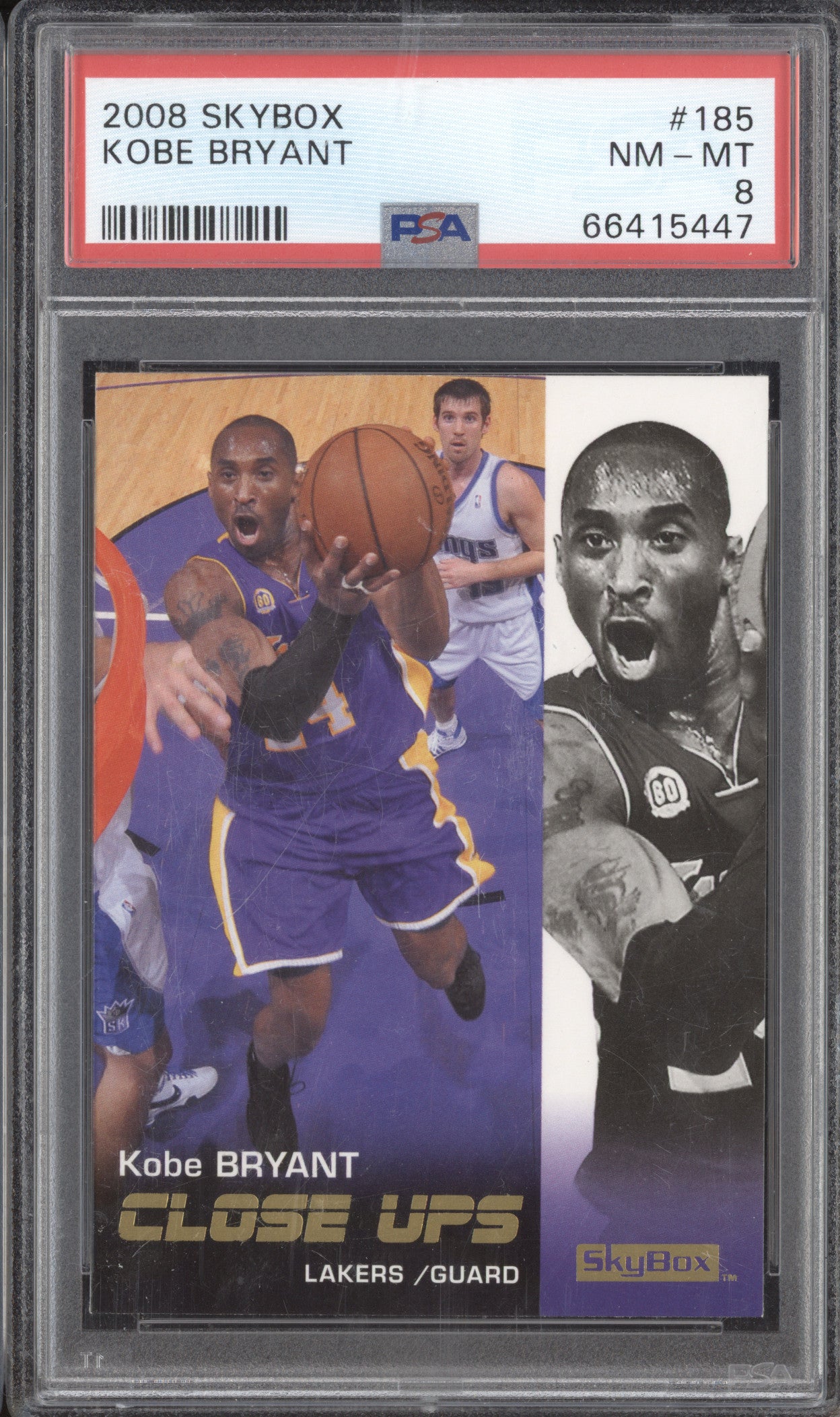 Kobe Bryant 2008-09 Skybox 185 PSA 8
