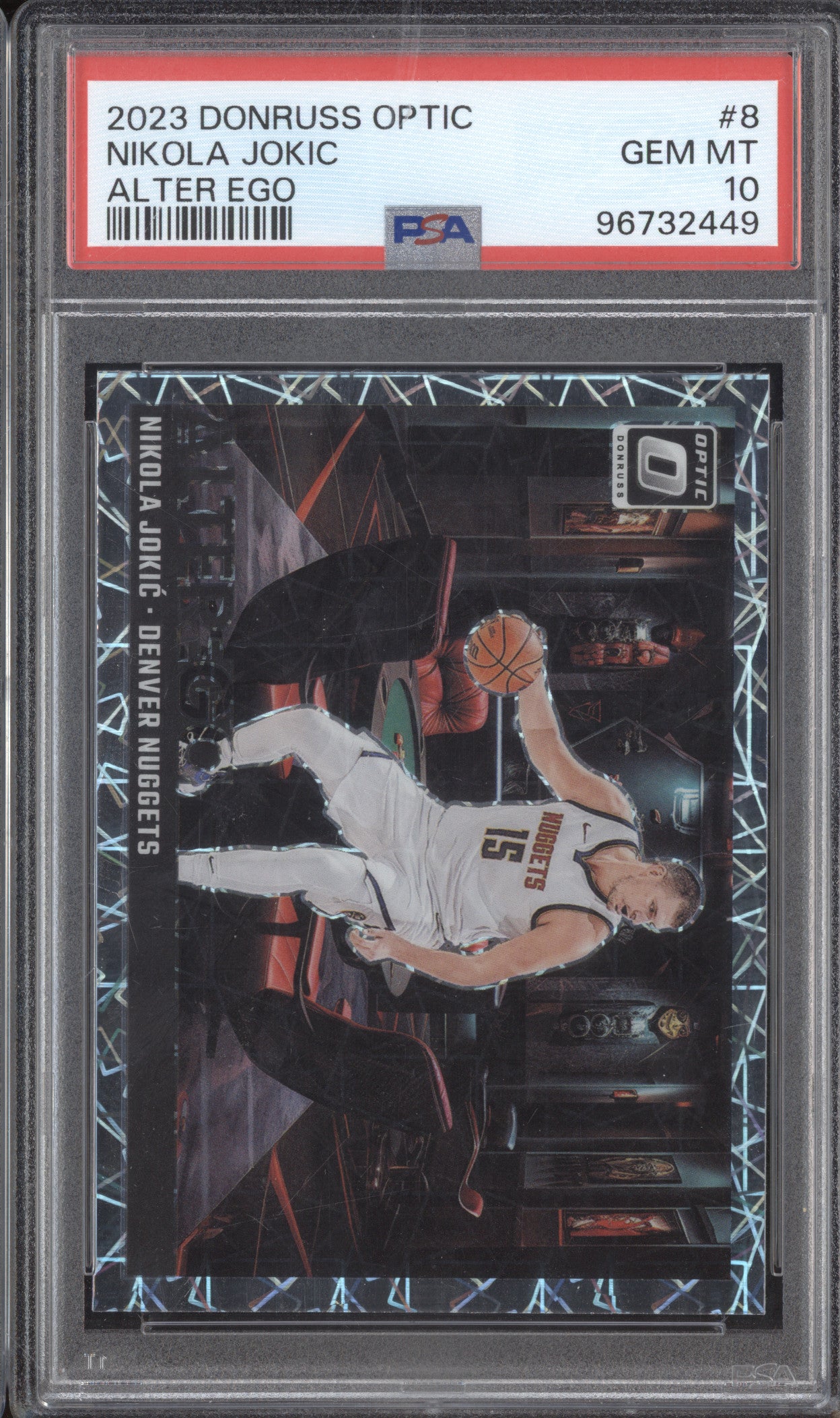 Nikola Jokic 2023-24 0 Donruss Optic 8 Alter Ego PSA 10