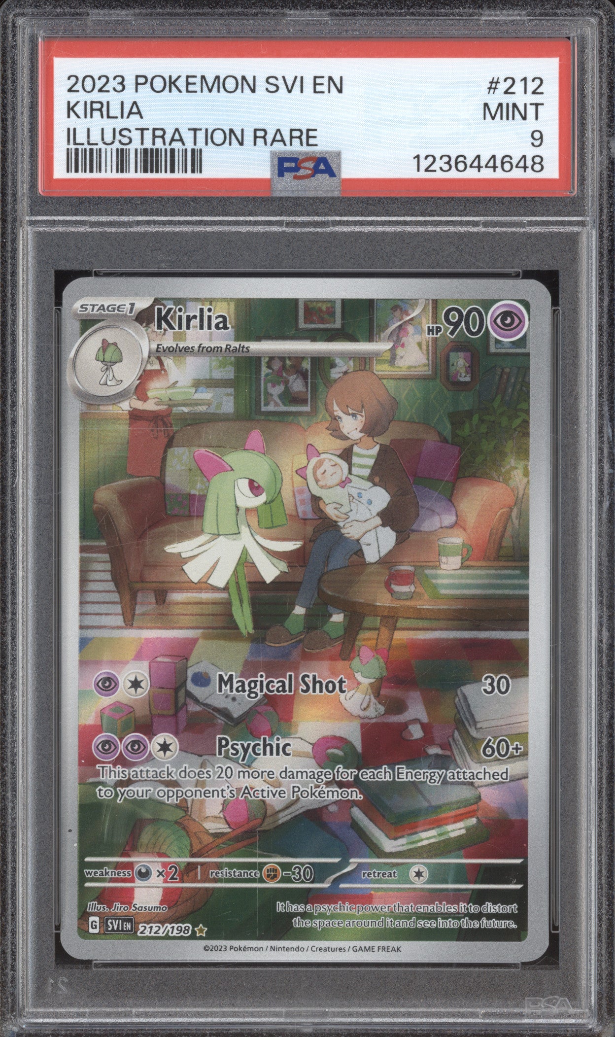 2023 Pokemon Scarlet & Violet SVI 212 Kirlia Illustration Rare PSA 9