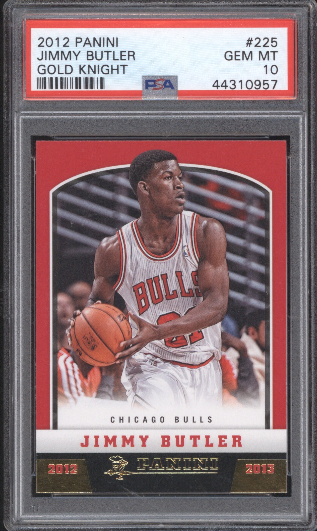 Jimmy Butler Panini 2012-13 225 Gold Knight PSA 10 GEM MT Gold Knight