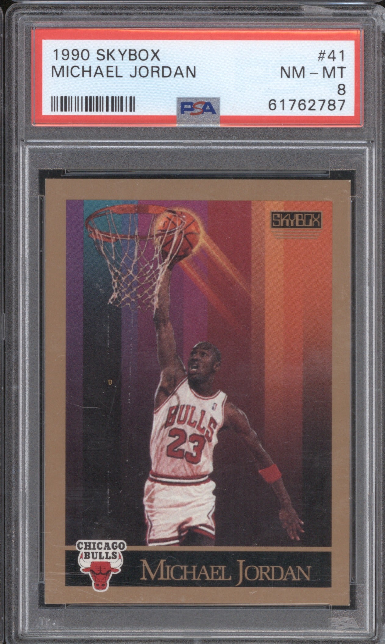 Michael Jordan 1990 Skybox 1990 41 PSA 8