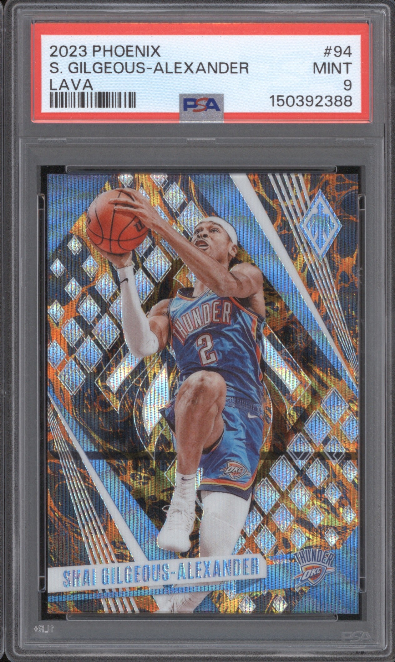 Shai Gilgeous-Alexander 2023 Panini Phoenix 94 Lava PSA 10