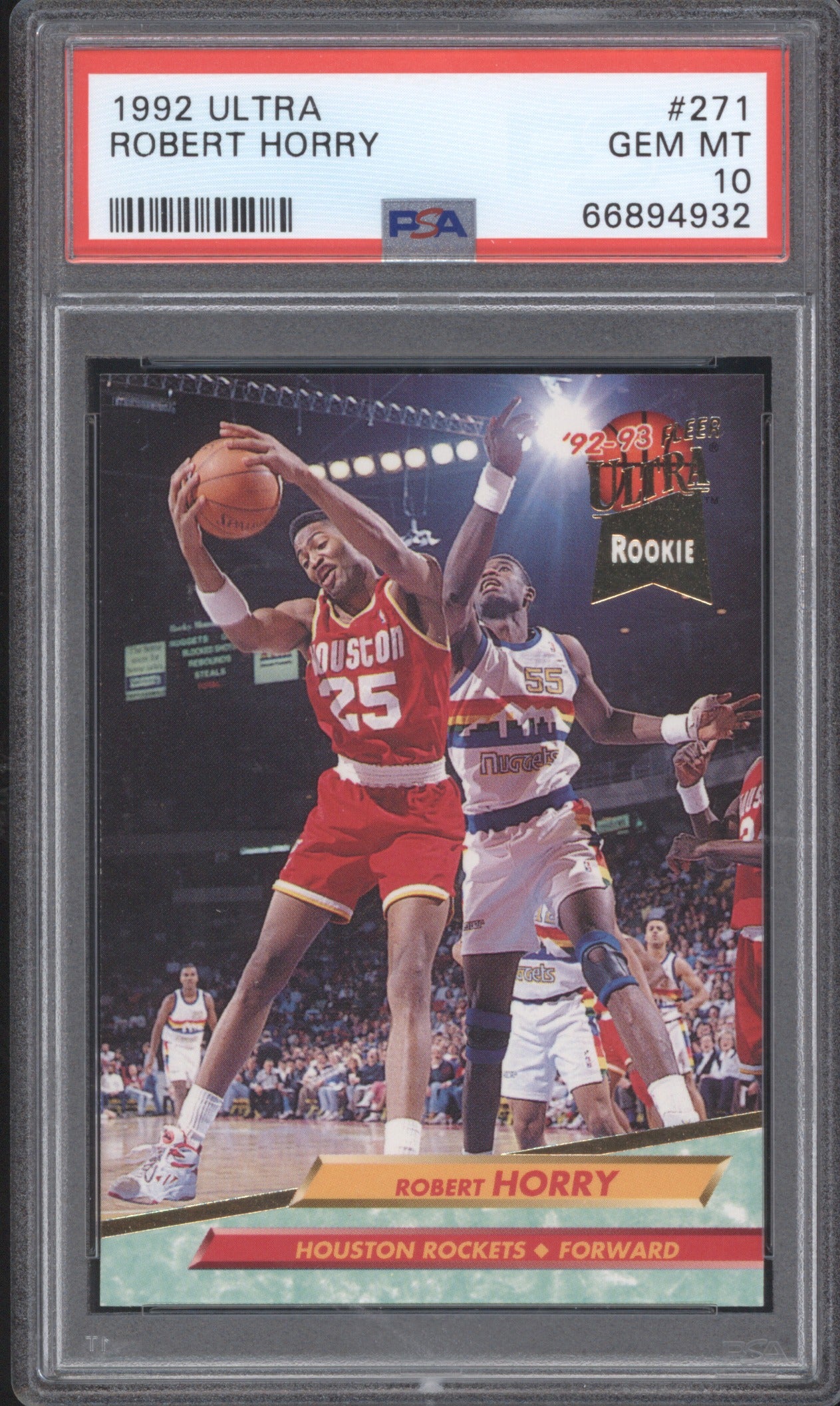 Robert Horry 1992 Fleer Ultra 1992 271 PSA 10 GEM MT