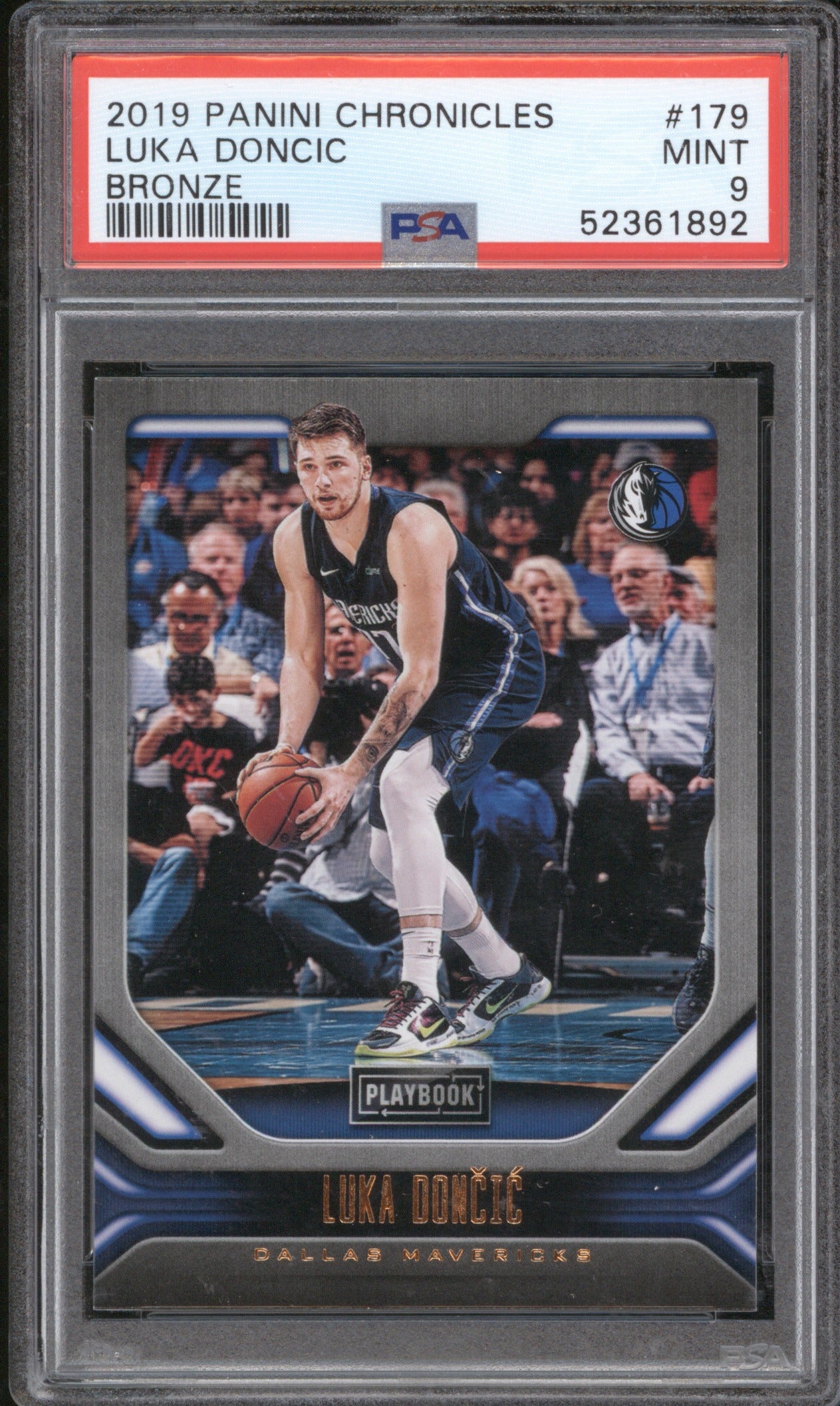 2019 Panini Chronicles Luka Doncic Playbook 179 Bronze PSA 9