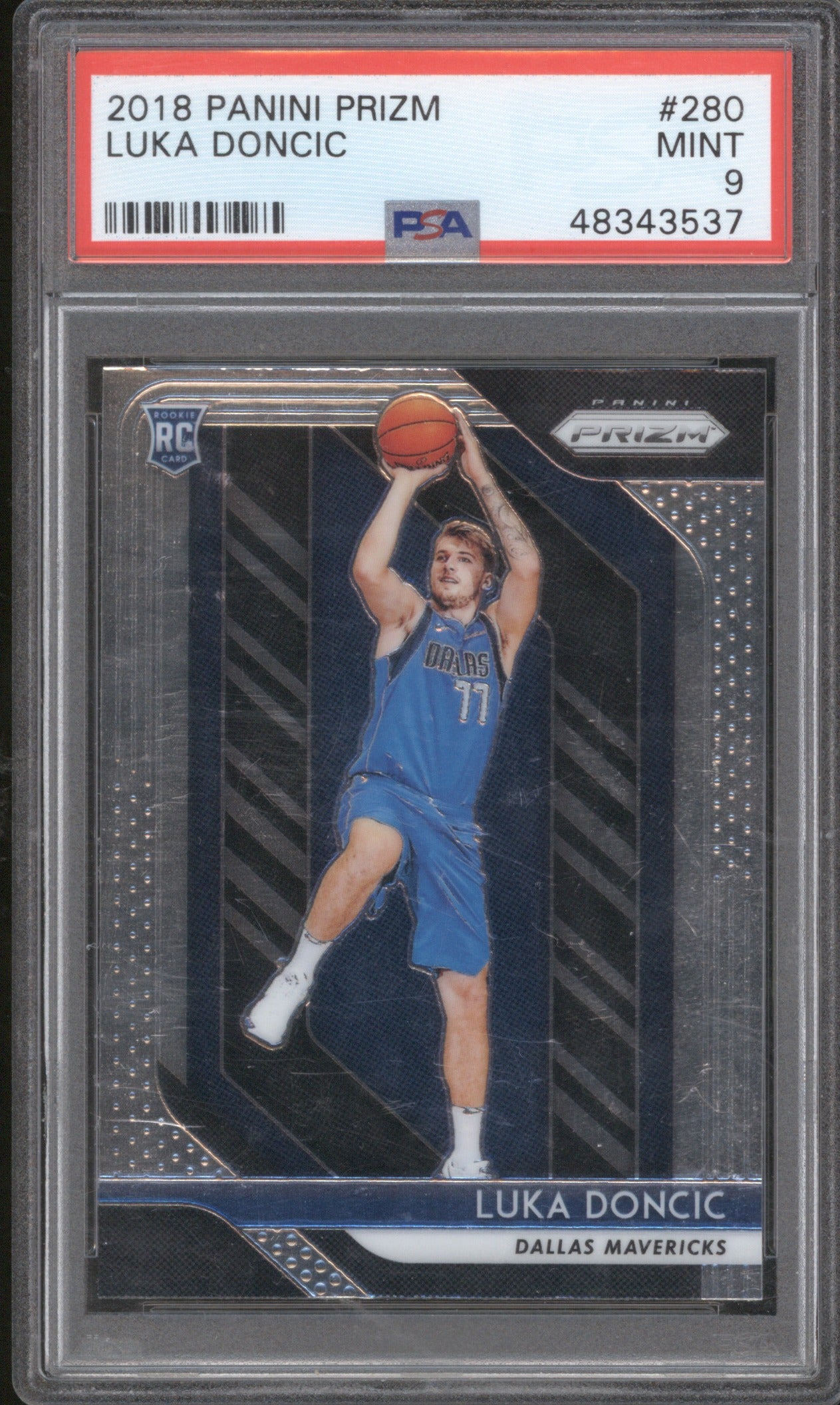 2018 Panini Luka Doncic 280 RC Prizm PSA 9
