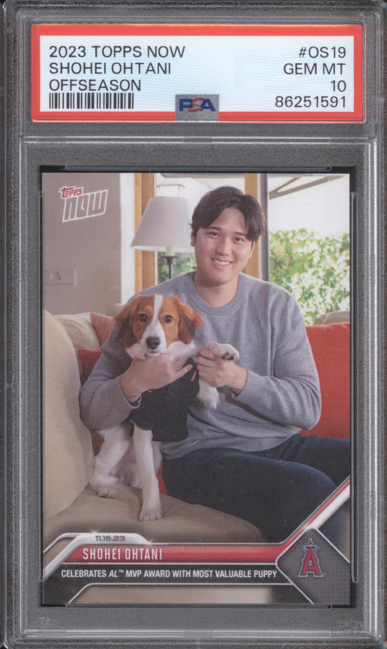 2023 Topps Now Shohei Ohtani #OS19 Offseason PSA 10