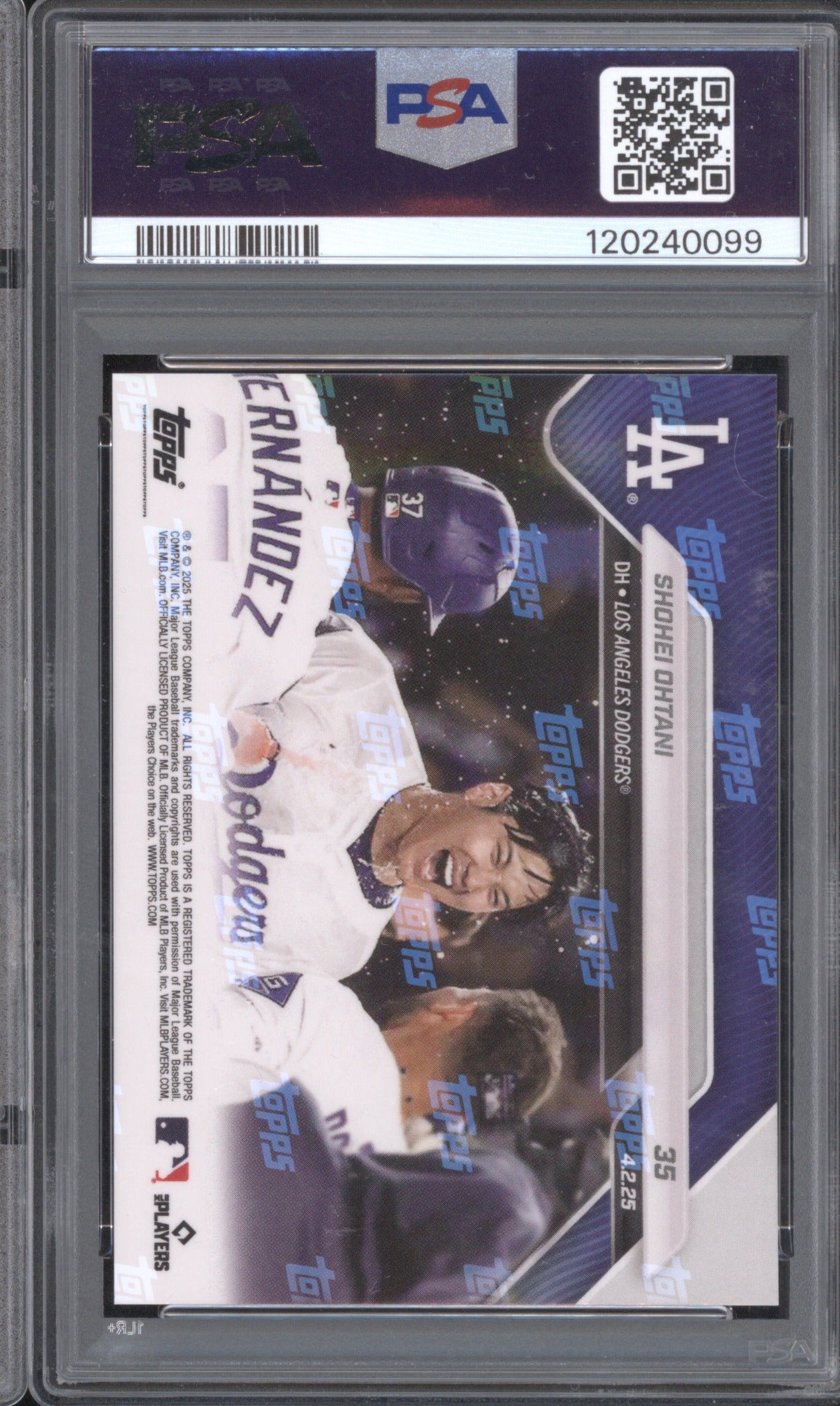 Shohei Ohtani 2025 Topps Now 35 PSA 10