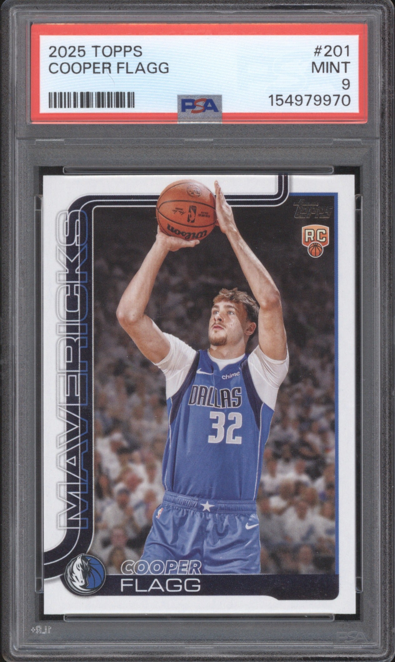 COOPER FLAGG 2025 TOPPS #201 PSA 9