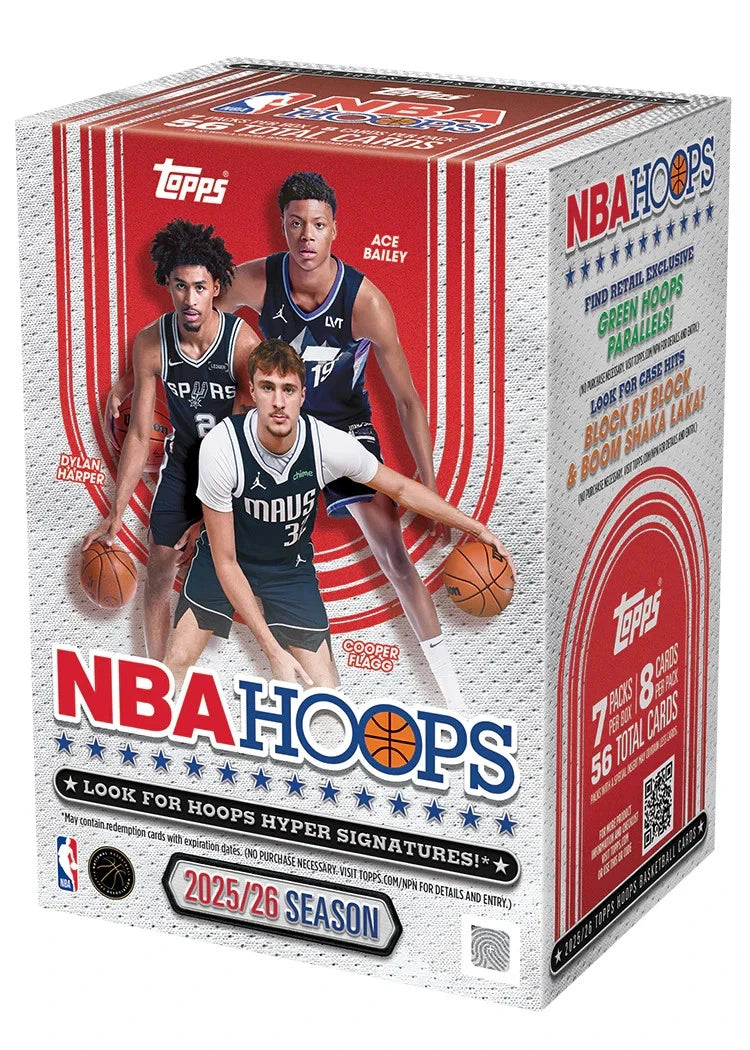 2025-26 Topps NBA Hoops Basketball Value Box