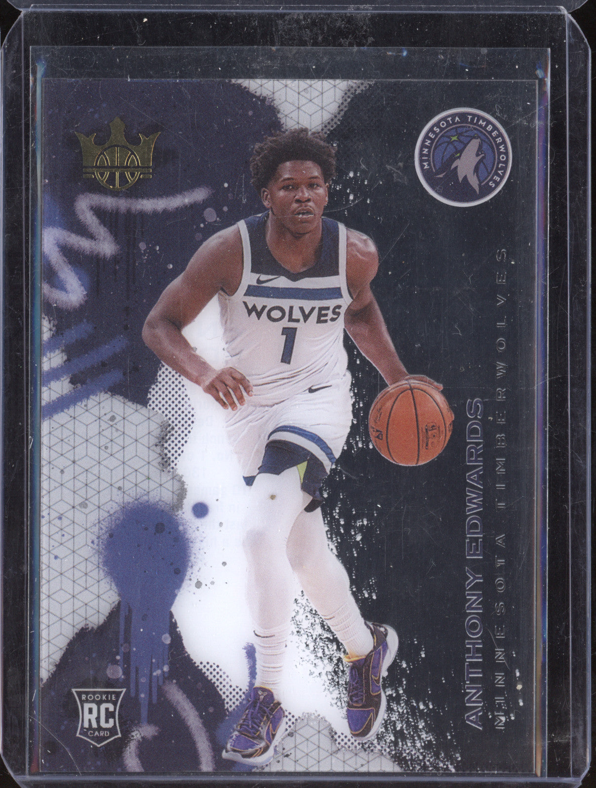 Anthony Edwards 2020-21 Panini Court Kings 4 Acetate RC