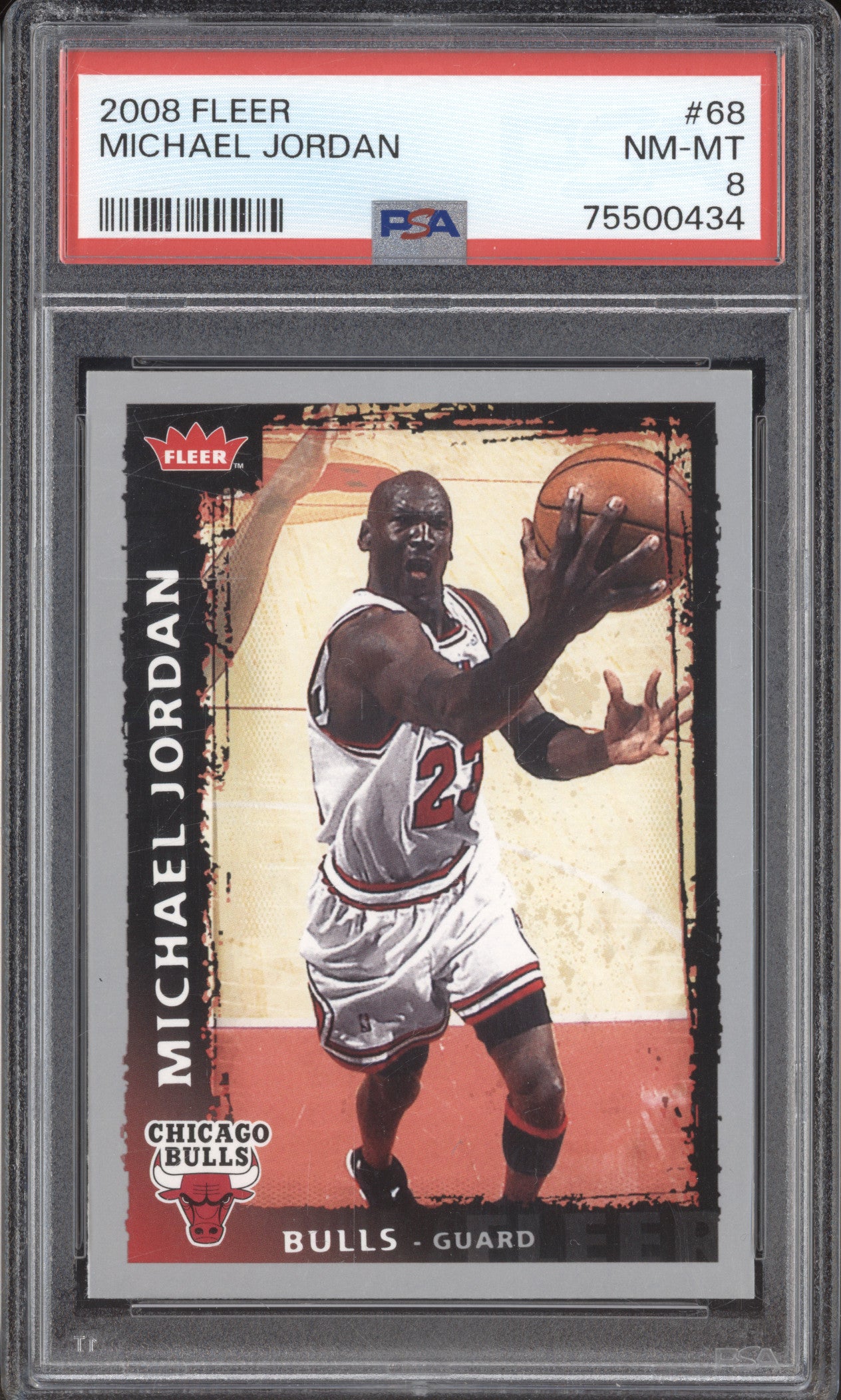 Michael Jordan 2008 Fleer 68 PSA 8