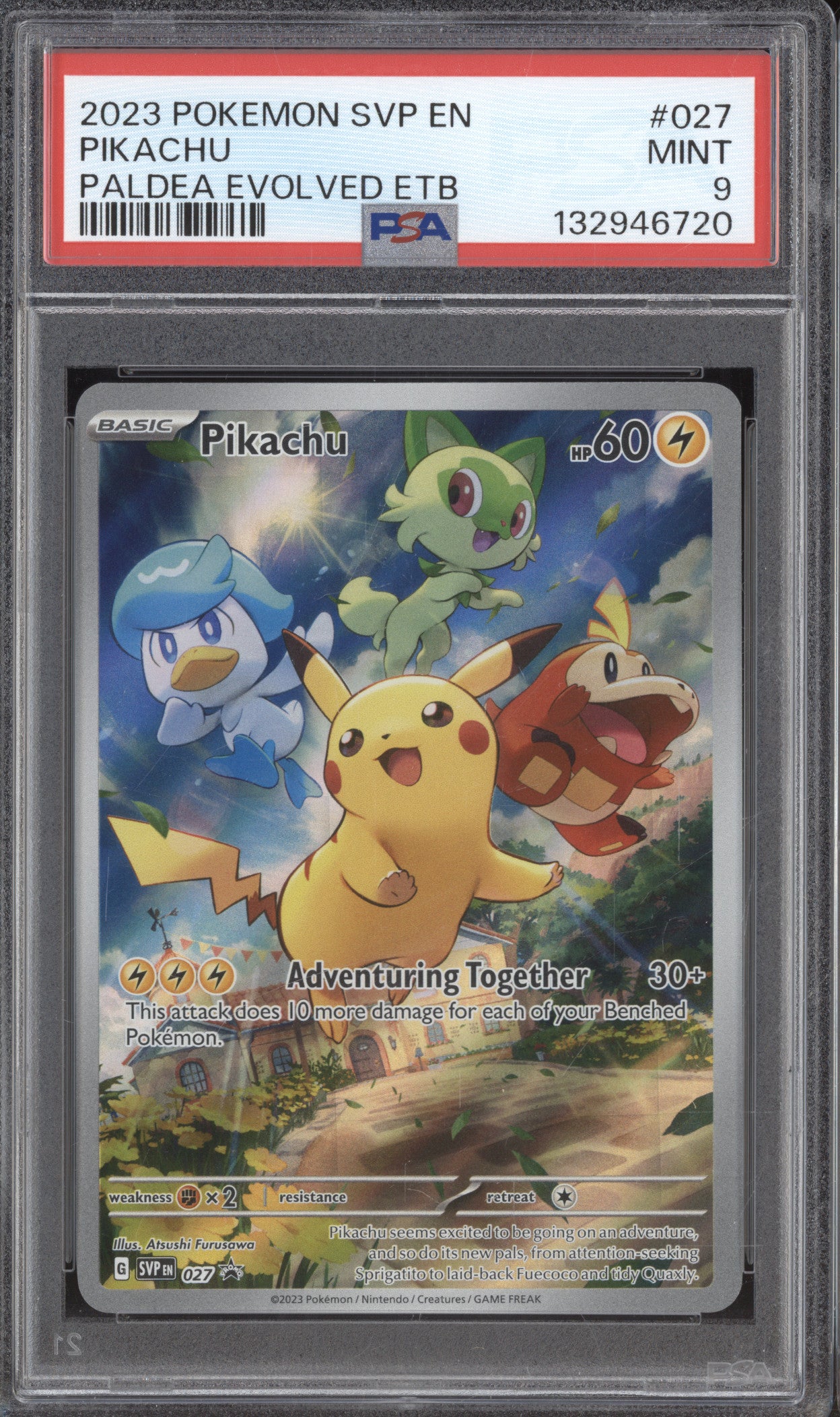 Pikachu 2023 Pokemon Scarlet & Violet Promo SVP 027 PSA 9
