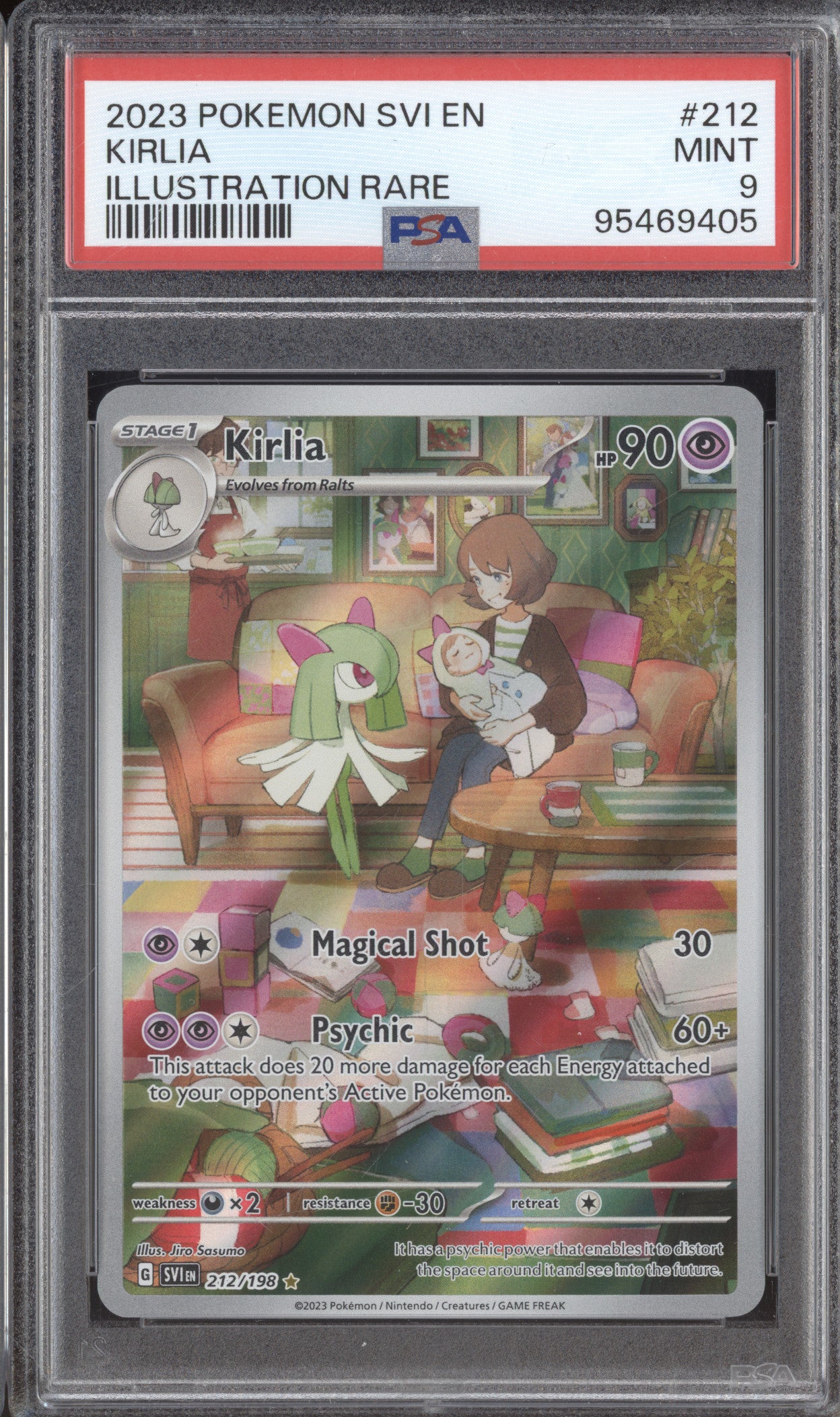 2023 Pokemon Scarlet & Violet SVI 212 Kirlia Illustration Rare PSA 9