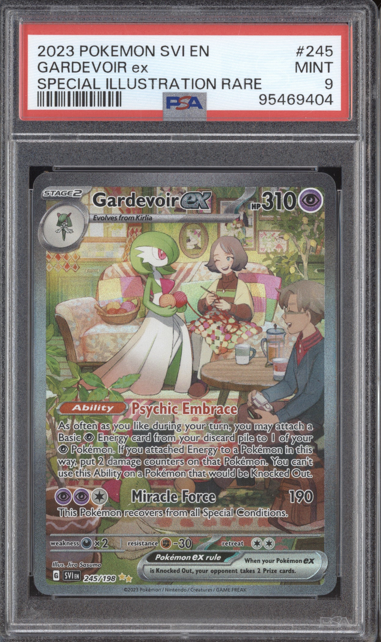 2023 Pokemon Scarlet & Violet SVI 245 Gardevoir ex Special Illustration PSA 9