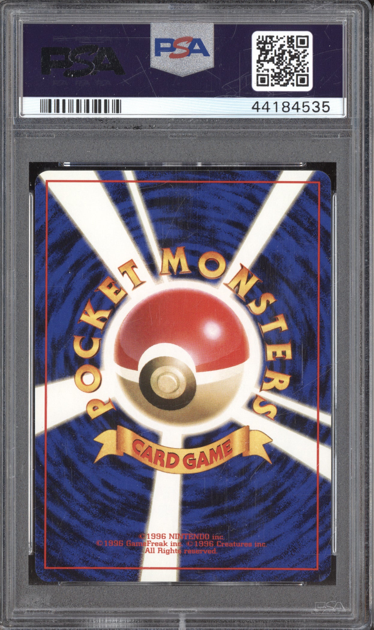 1998 Pokemon Misty's Tears Trainer Gym PSA 9