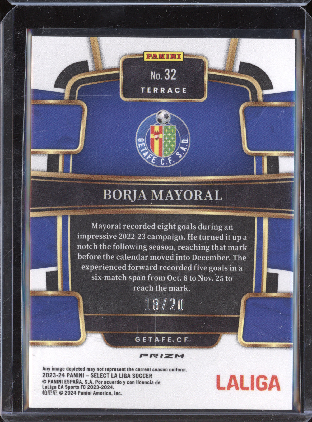 Borja Mayoral 2023-24 Panini Select La Liga 32 White 18/20
