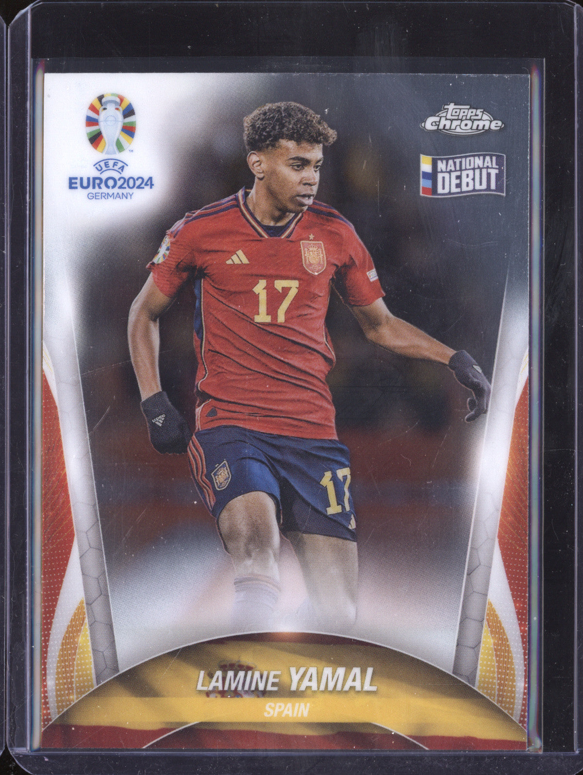 Lamine Yamal 2024 Topps Chrome UEFA Euro 17 RC