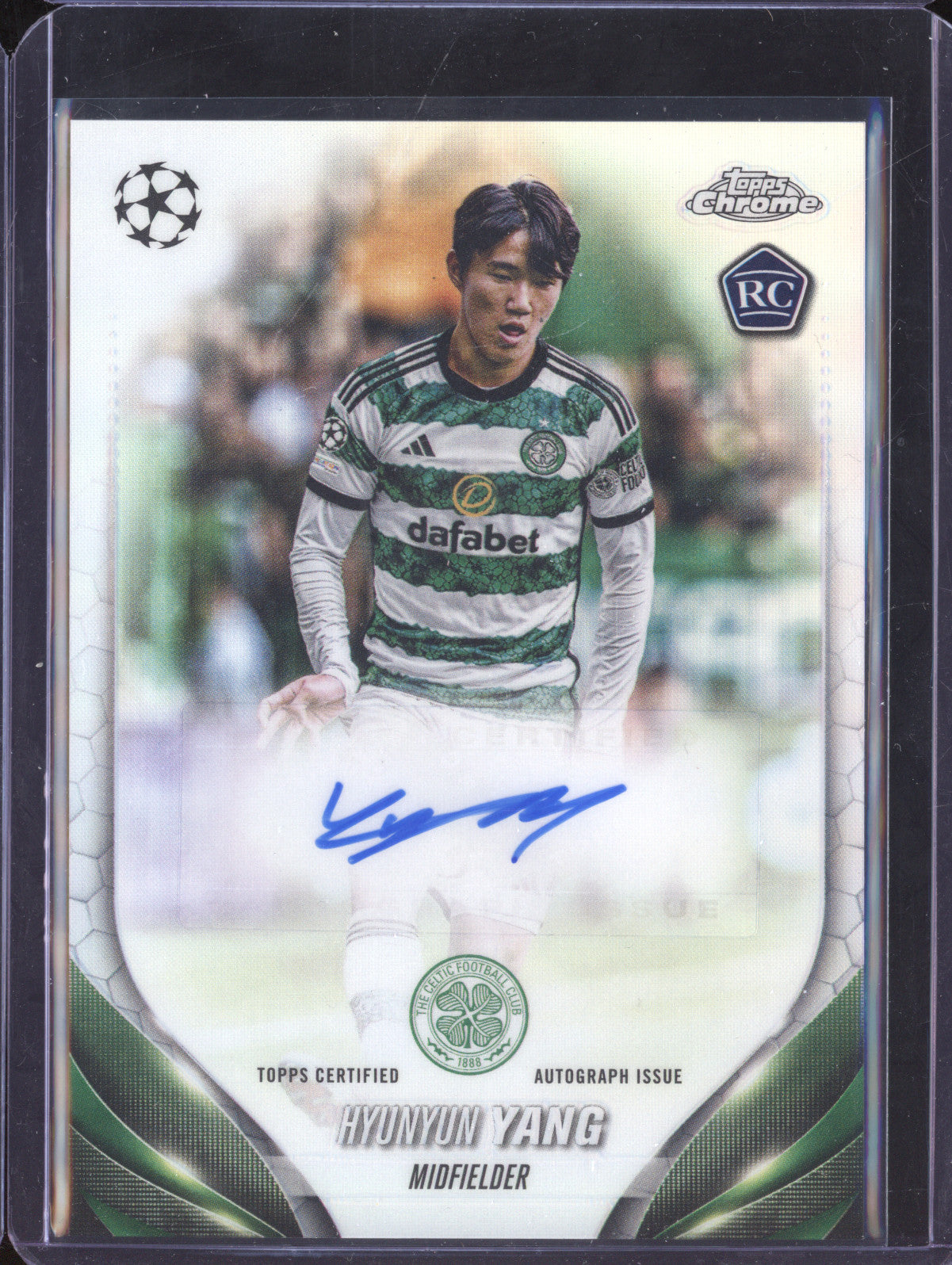 Hyunyun Yang 2023-24 Topps Chrome UCC CA-HY Refractor Autograph RC