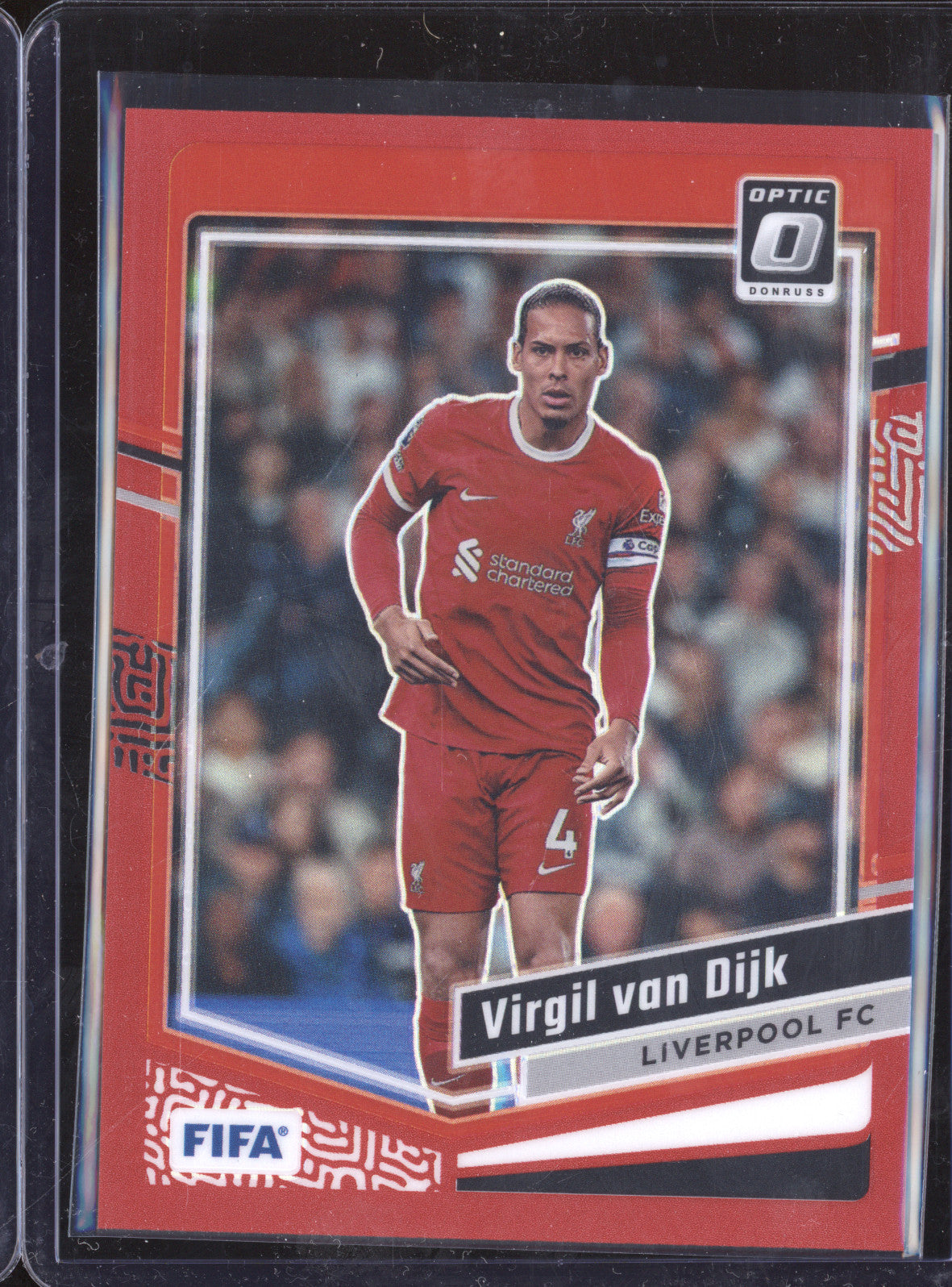 Virgil van Dijk 2023-24 Panini Donruss 100 Optic Red 208/299