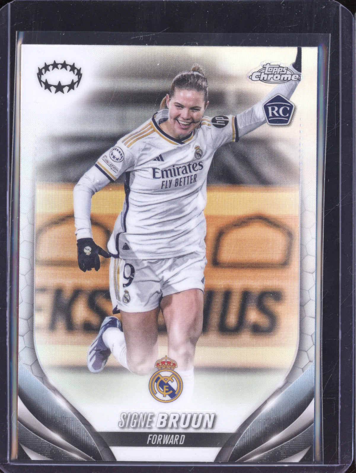 Signe Bruun 2023-24 Topps Chrome UWCL 74 Refractor RC