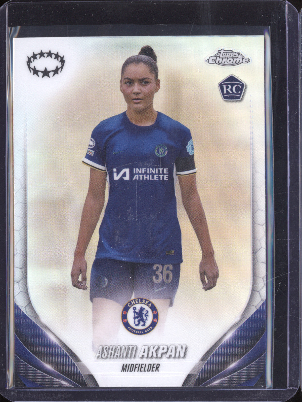Ashanti Akpan 2023-24 Topps Chrome UWCL 57 Refractor RC