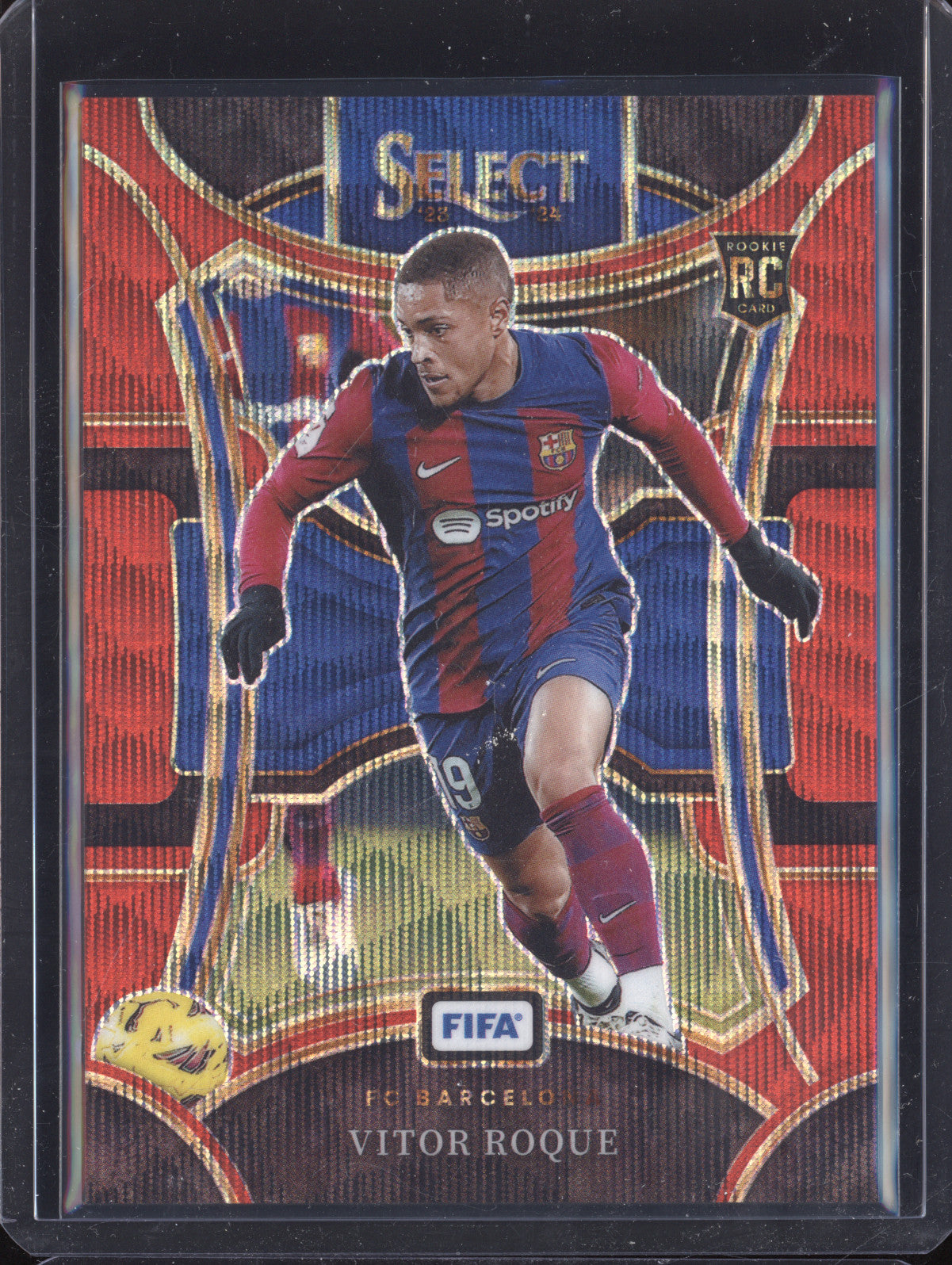 Vitor Roque 2023-24 Panini Select FIFA 125 Red Wave RC 135/149