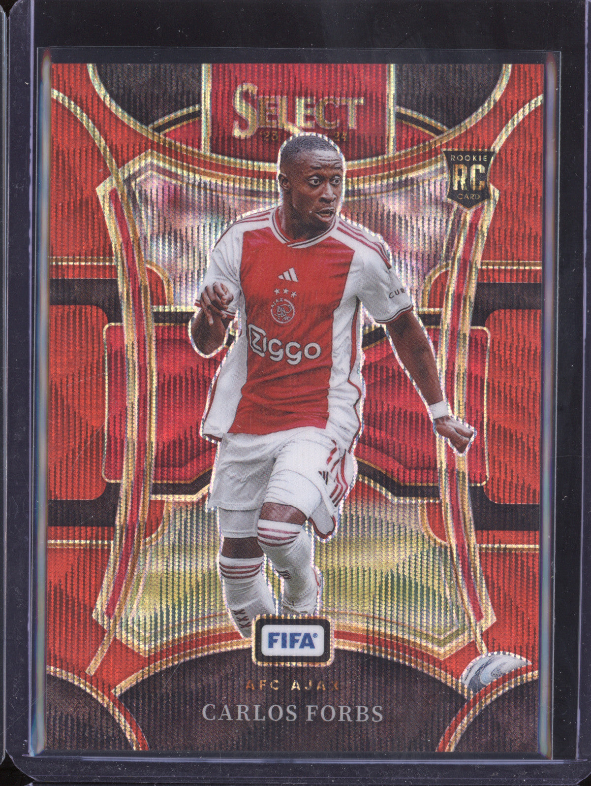 Carlos Forbs 2023-24 Panini Select FIFA 155 Red Wave RC 140/149