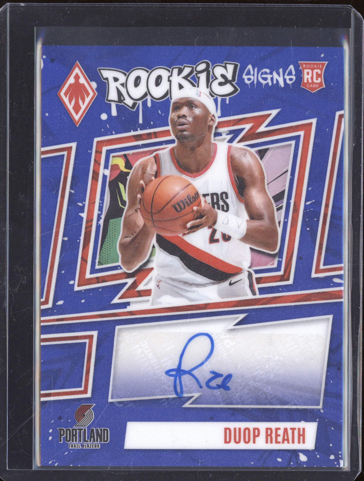 2023-24 Panini Phoenix RS-DRT Duop Reath Rookie Signs Auto Blue 05/25 RC