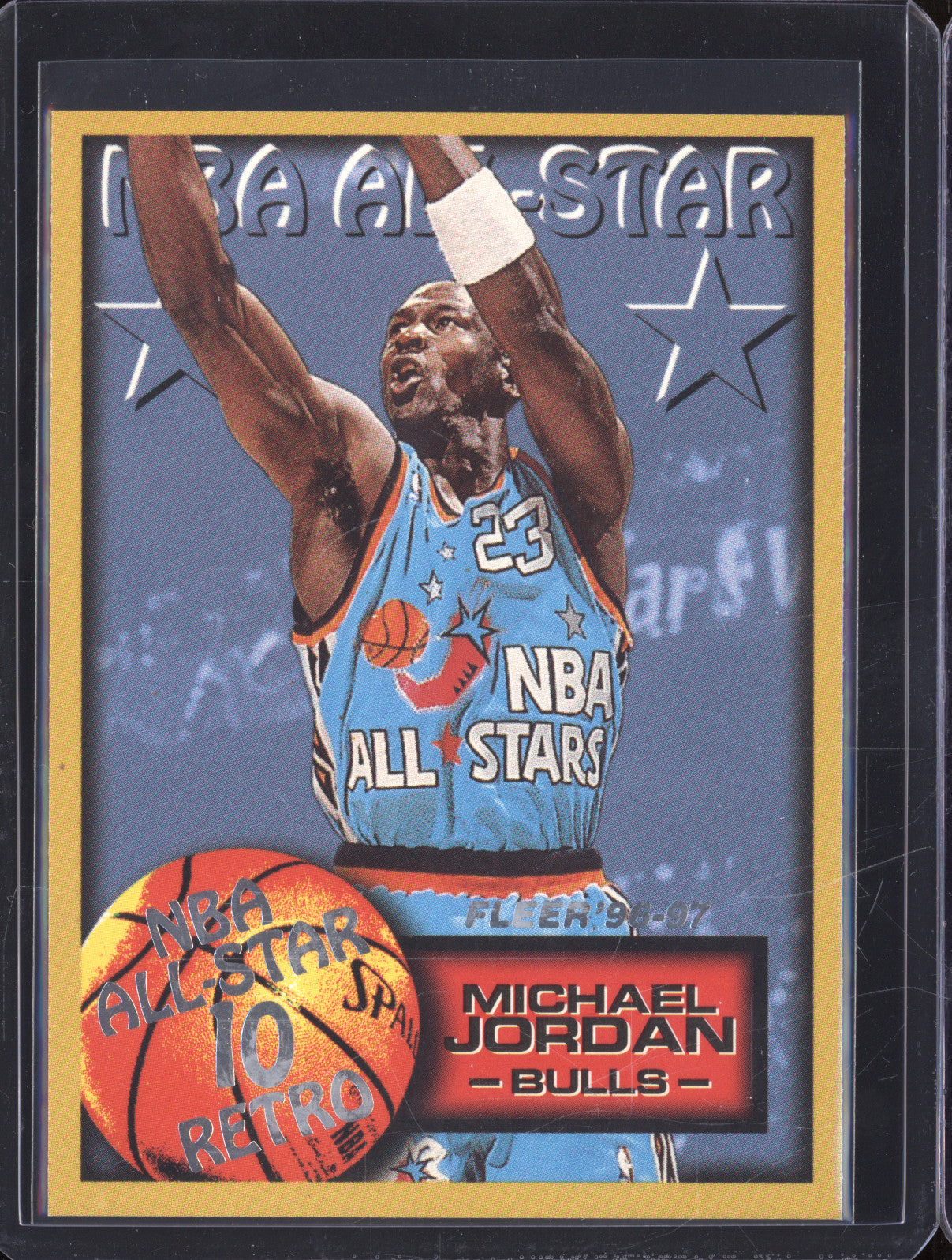 1996-97 Fleer 282 Michael Jordan NBA All-Star 10 Retro