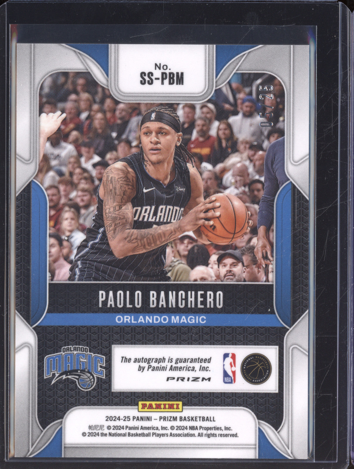 2024-25 Panini Prizm SS-PBM Paolo Banchero Sensational Signatures Auto Mojo 5/25