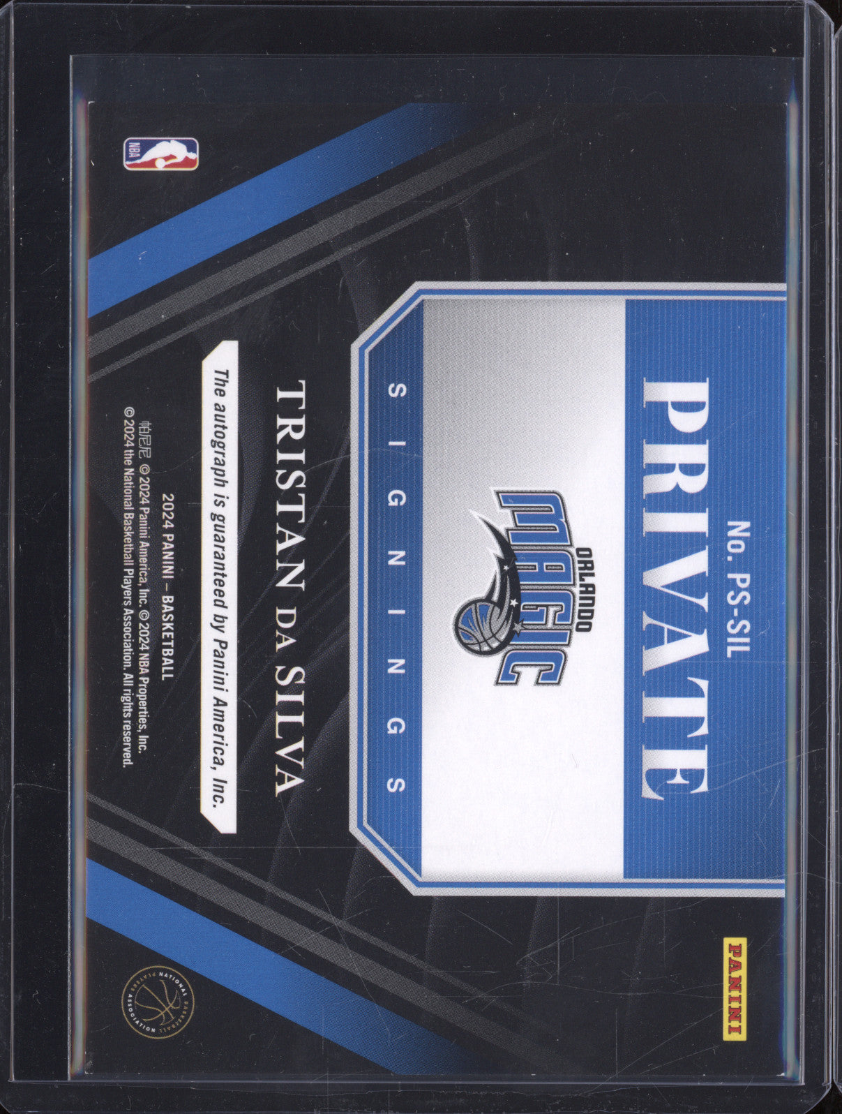 2024 Panini PS-SIL Tristan Da Silva Private Signings Auto