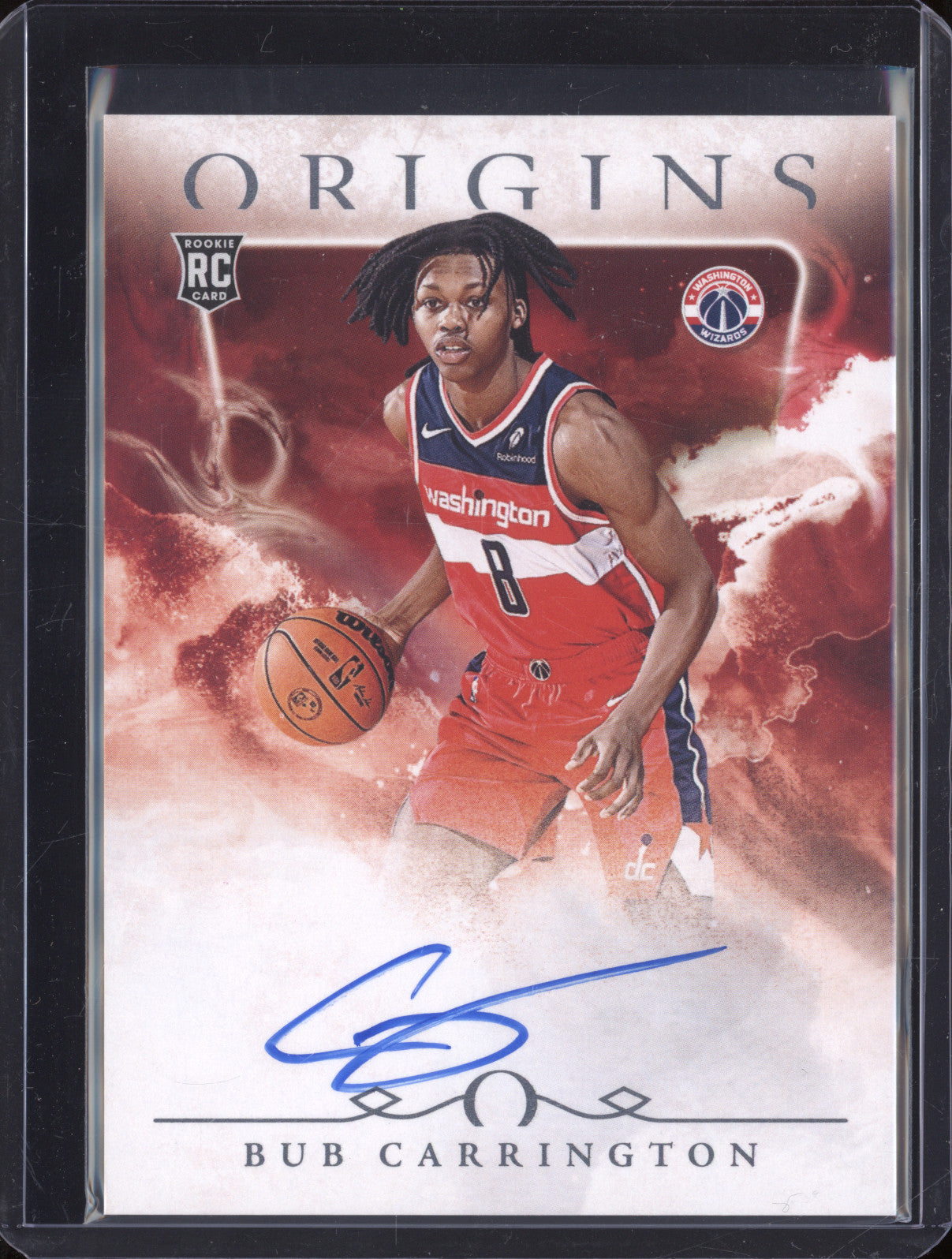 2024-25 Panini Origins RA-CCW Bub Carrington Rookie Auto RC